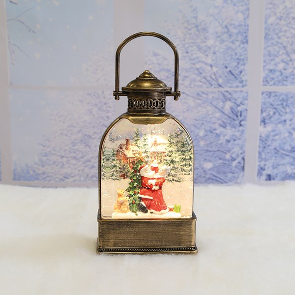 LED Mr & Mrs Claus Spinner 23cm