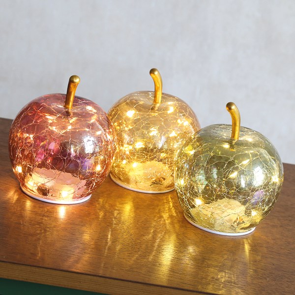 LED Apple 11cm 3 Assorted