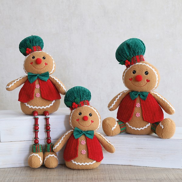 Gingerbread Shelf Sitter 43cm 2 Assorted