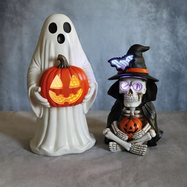 LED Ghost & Pumpkin 20x40cm LED Ghost & Pumpkin 20x40cm