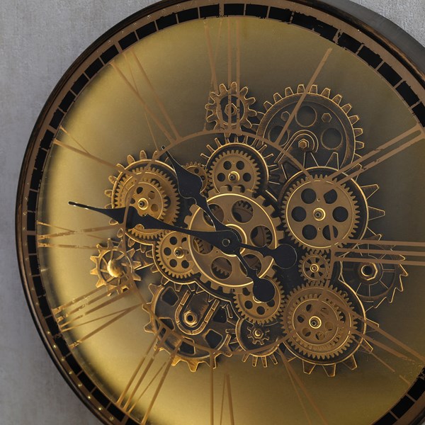 Antique Bronze LED Wall Clock 50cm Antique Bronze LED Wall Clock 50cm