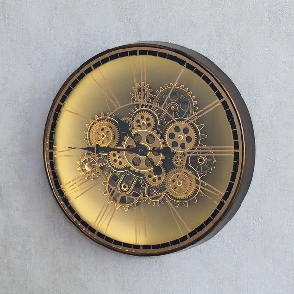Antique Bronze LED Wall Clock 50cm Antique Bronze LED Wall Clock 50cm