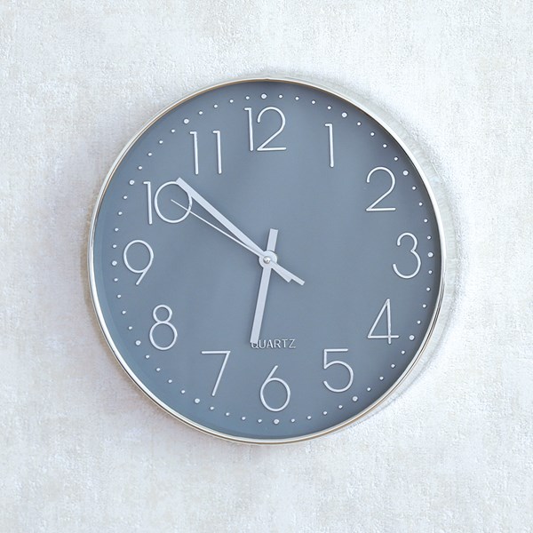 Grey Wall Clock 30cm Grey Wall Clock 30cm