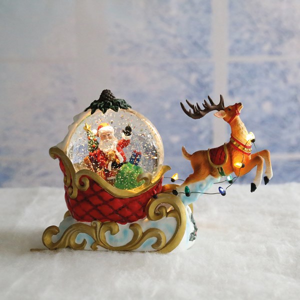 Santa Sleigh Spinner 29.5cm Santa Sleigh Spinner 29.5cm