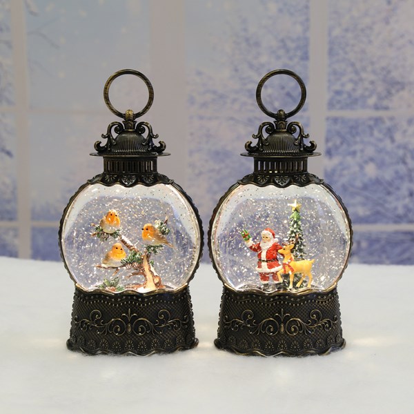 Santa Robin Spinner 25cm Assorted Santa Robin Spinner 25cm Assorted