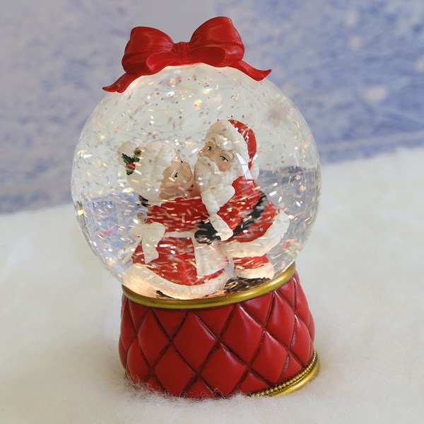 Mr & Mrs Claus Spinner 17.5cm Mr & Mrs Claus Spinner 17.5cm