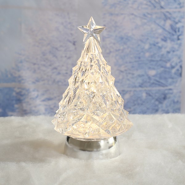 LED Tree Spinner White 23cm