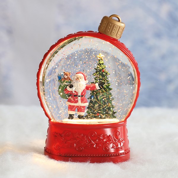 LED Santa Bauble Spinner 29.5cm