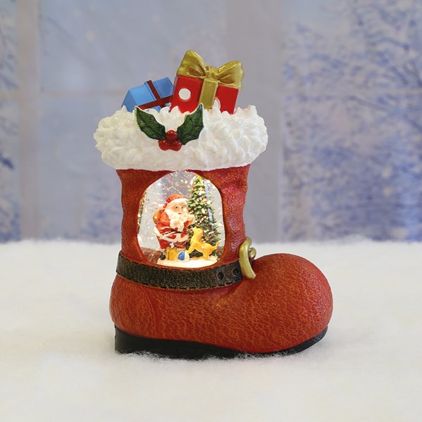 LED Santa Boot Spinner 26cm LED Santa Boot Spinner 26cm