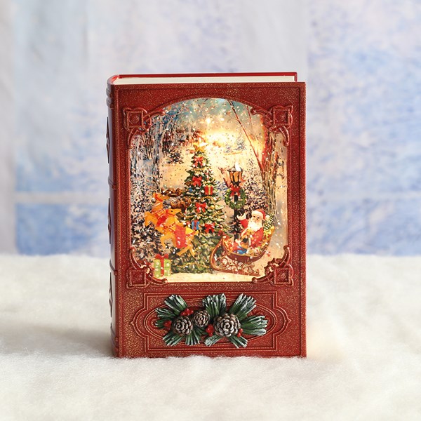 LED Santa Book Spinner 19cm LED Santa Book Spinner 19cm