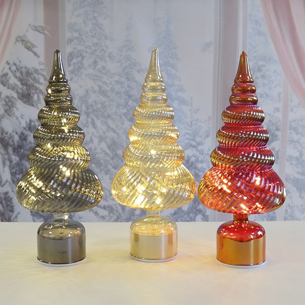 LED Rotating Tree Lustre 39cm