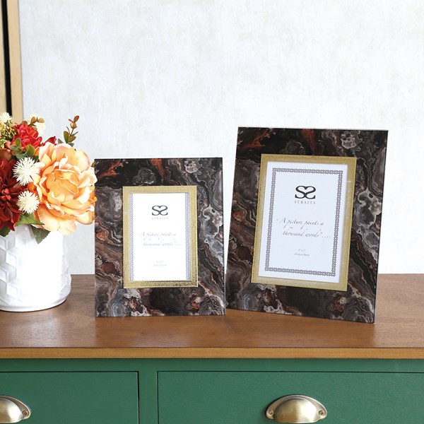 Copper & Black Photo Frame 4x6