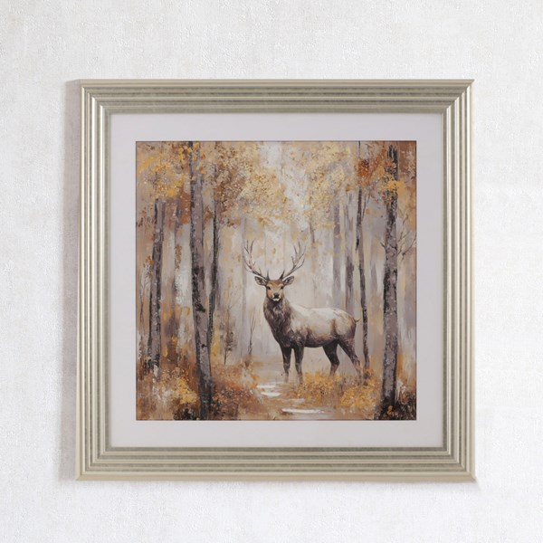 Stag Framed Picture 90x94cm Stag Framed Picture 90x94cm