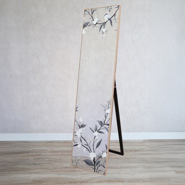 Floral Bird Standing Mirror 160cm