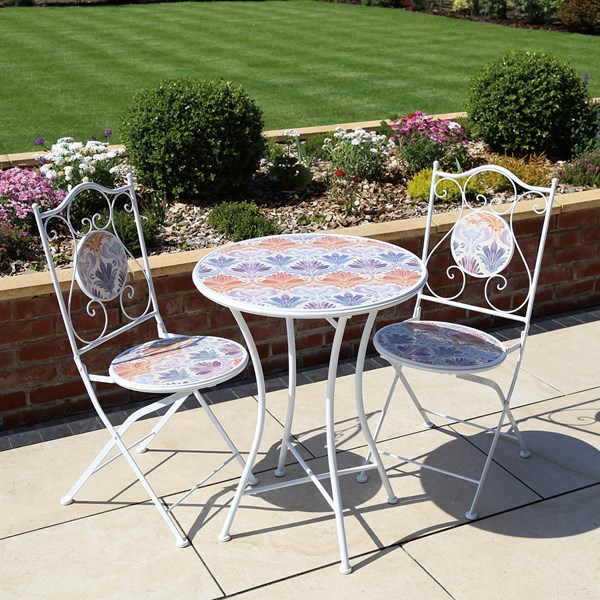 Mantello Bistro Set 60x75cm x 2 Chairs Mantello Bistro Set 60x75cm x 2 Chairs