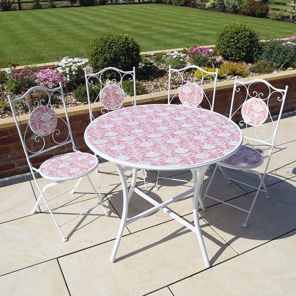 Larino Bistro Set 90x75cm x 4 Chairs Larino Bistro Set 90x75cm x 4 Chairs