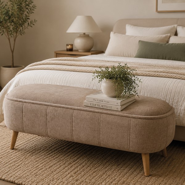 Bench Style Storage Ottoman with Tray Top 121x44x47cm Bench Style Storage Ottoman with Tray Top 121x44x47cm