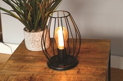Black Cage Table Lamp 26.5cm Black Cage Table Lamp 26.5cm