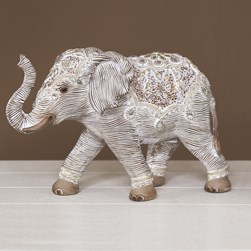 Textured Elephant Figurine 18cm