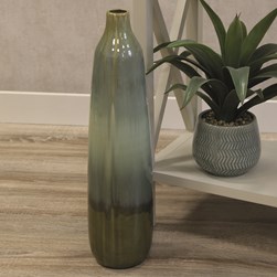 Ombré Green Skittle Vase 55cm