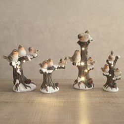 LED Branch with Robins 19cm LED Branch with Robins 19cm