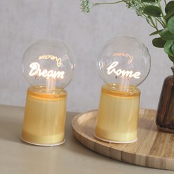 LED Dream Home Light Amber 17cm 2 Assorted
