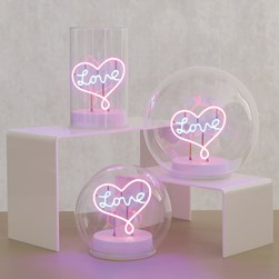 LED Love Glass Light 13cm