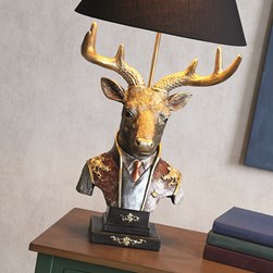 Stag Lamp 36x62cm