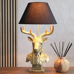 Stag Lamp 36x62cm
