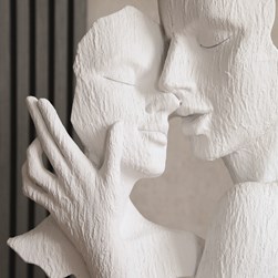 Couple Sculpture White 30x 50cm