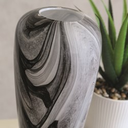 Grey Swirl Vase 35.5cm