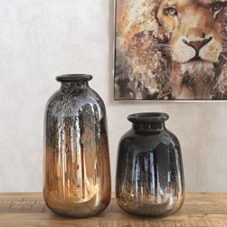 Amber Ombre Vase 30.5cm