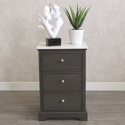 Marbled Top 3 Drawer Cabinet Marbled Top 3 Drawer Cabinet