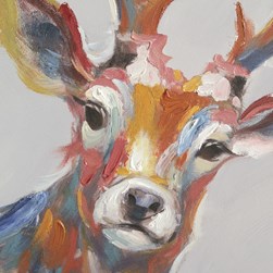 Canvas Oil Stag 60x90cm