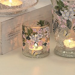 Floral Butterfly Tealight Holder 7cm