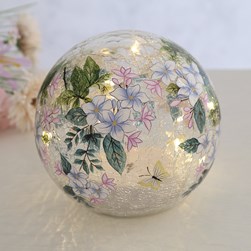 Floral Butterfly LED Ball 14cm