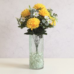 Mixed Floral Bouquet 50cm Yellow