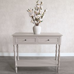 White Magnolia Blossom Flowers in White Vase 60cm