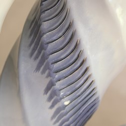 Blue & White Cylinder Vase 37cm
