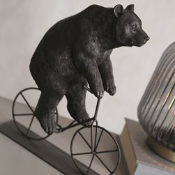 Bear Riding a Bicycle Figurine 26.5cm