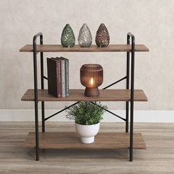 Dark Oak 3 Shelf Unit 80cm x 80cm Dark Oak 3 Shelf Unit 80cm x 80cm