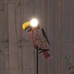 Solar Parrot Stake 91cm