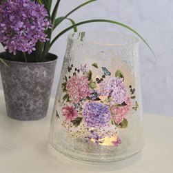 Hydrangea Candle Holder 22cm
