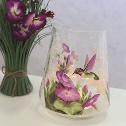 Floral Bird Candle Holder 22cm