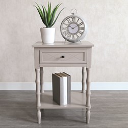 Pebble Grey 1 Drawer Table 66cm