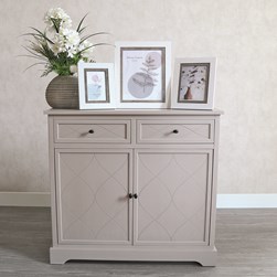 Pebble Grey 2 Drawer Unit 81cm