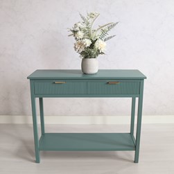 Teal Console Table 90cm