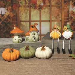 Pumpkins 11x8cm 3 Assorted Colours Pumpkins 11x8cm 3 Assorted Colours