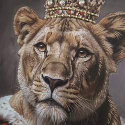 Lion King Crystal Print 50x70cm