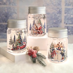 LED Jar Spinner 14cm 3 Assorted LED Jar Spinner 14cm 3 Assorted